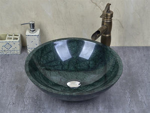 India Green Marble Stone Basin Bowl