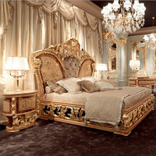 Load image into Gallery viewer, Italy luxury french style classic wooden craving villa bedroom sets
