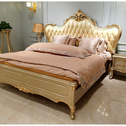 Luxury wooden bedroom set, luxury bedroom furniture