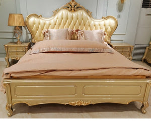 Luxury wooden bedroom set, luxury bedroom furniture