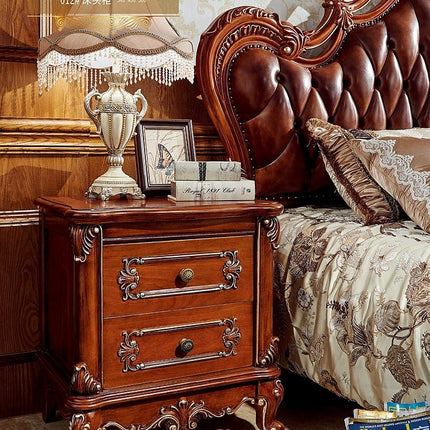 luxurious king size European style bed royal furniture antique gold hotel bedroom sets