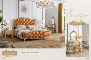 luxury antique wooden king size bed design antique bed set