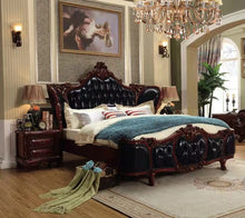 Load image into Gallery viewer, Luxury bedroom set fancy furniture real leather king size bed craving bedroom set
