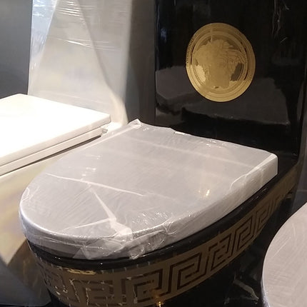 black gold toilet bowl
luxury black toilet wc
electroplated porcelain toilet
designer bathroom toilet
luxury sanitary ware toilet
modern black gold toilet
premium porcelain wc toilet
high end bathroom toilet