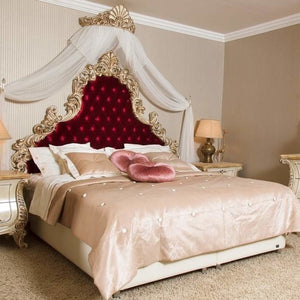 Luxury Craving Villa bed set furniture noble Bedroom Sets Classic Italy Home Furniture Antique Wood Bed European