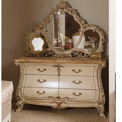 Luxury Craving Villa bed set furniture noble Bedroom Sets Classic Italy Home Furniture Antique Wood Bed European