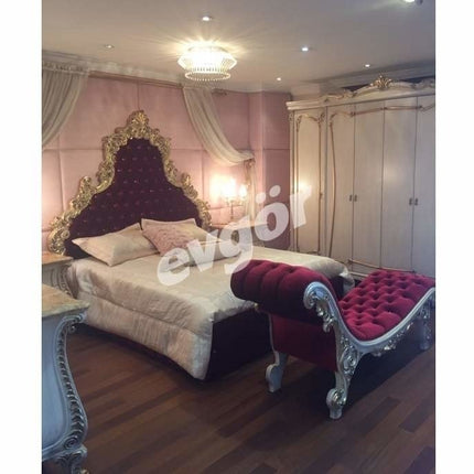 Luxury Craving Villa bed set furniture noble Bedroom Sets Classic Italy Home Furniture Antique Wood Bed European