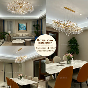 Luxury home led lights chandeliers ceiling brass  "Price depends on the size you need"
