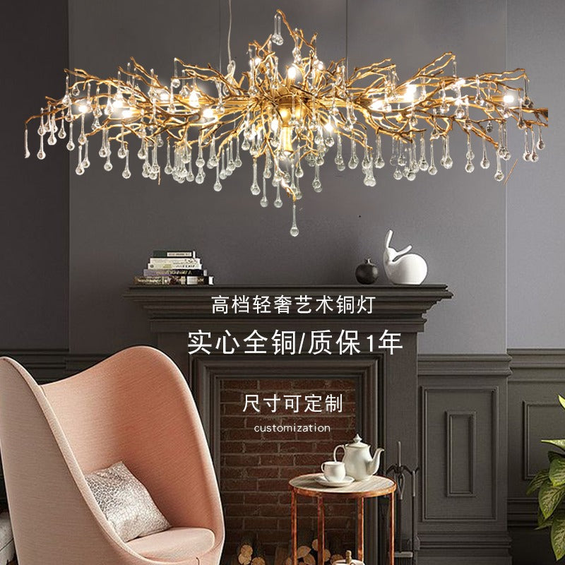 Luxury home led lights chandeliers ceiling brass  "Price depends on the size you need"