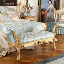 Load image into Gallery viewer, Luxury King size bed Classic Baroque Style Full Solid Wood Hand Made Bedroom Set
