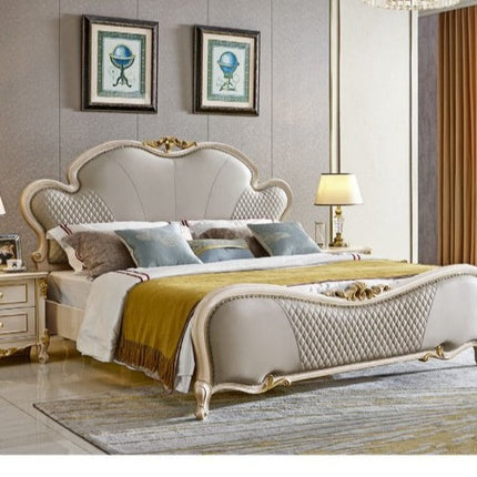 luxury leather headboards with night stands and dressing table king size bed