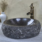 Smooth Natural Stone Wash Basin Bathroom  Sinks