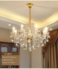 Load image into Gallery viewer, luxury Modern Classics Simple K9 Crystal Chandeliers
