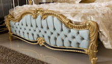 Load image into Gallery viewer, Luxury unique Royal Made European Rococo Antique Bed for Master Bedroom Gold Leafing Style Royal bed Imperial Hand
