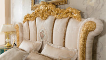 Load image into Gallery viewer, Luxury unique Style bed Royal Imperial Hand Made European Rococo Gold Leafing Antique Bed for Master Bedroom
