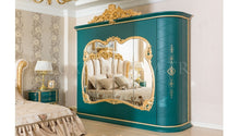 Load image into Gallery viewer, Luxury unique Style bed Royal Imperial Hand Made European Rococo Gold Leafing Antique Bed for Master Bedroom
