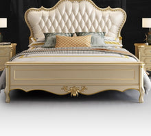 Загрузить изображение в средство просмотра галереи, luxury wooden bed frame bedroom sets furniture master bedroom, queen size leather bed set furniture bedroom
