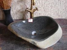 Load image into Gallery viewer, natural river stone garden outdoor sink
