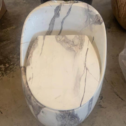 A round-shaped, marble ceramic toilet bowl with a white and gray pattern.

marble white toilet bowl
egg shaped toilet wc
luxury ceramic toilet
one piece bathroom toilet
modern marble toilet
designer bathroom toilet
round egg toilet bowl
premium sanitary ware