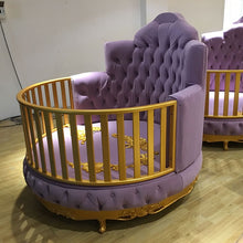 Load image into Gallery viewer, Italian Luxury Baby Bed Crib Princess Customized Colors
