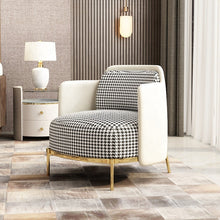 Cargar imagen en el visor de la galería, Modern living room furniture armchair round cushion high-leg lounge chairs
