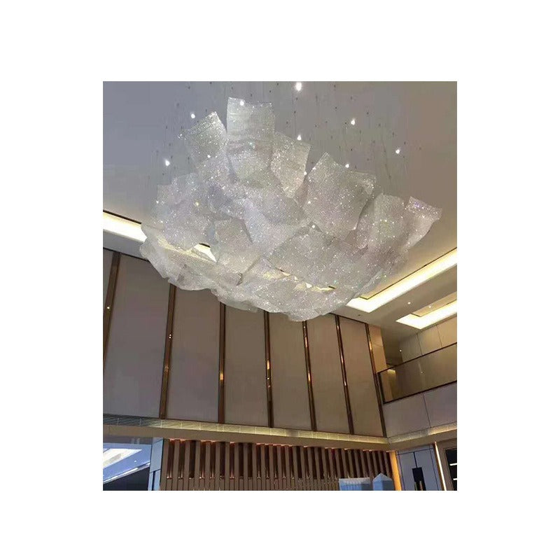 Modern luxury crystal villa stairs hotel lobby custom-made lighting pendant long chandeliers lamp lighting "Price depends on the size you need"