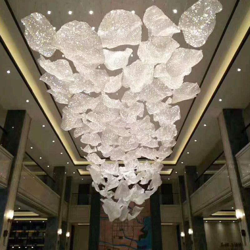 Modern luxury crystal villa stairs hotel lobby custom-made lighting pendant long chandeliers lamp lighting "Price depends on the size you need"
