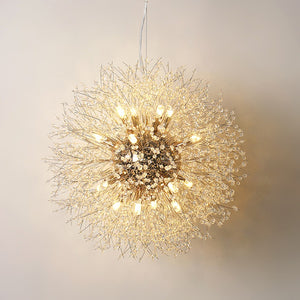 Modern Nordic Decorative Luxury Hanging Crystal Bulb Dandelion LED Chandeliers Pendant Lights