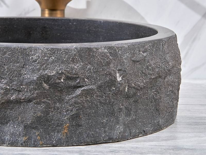 Natural Black Stone Sink Countertop Wash Basin