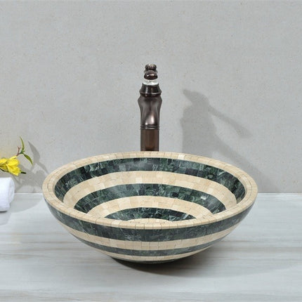 Natural Stone Marble lavatory basin bathroom luxury basin round