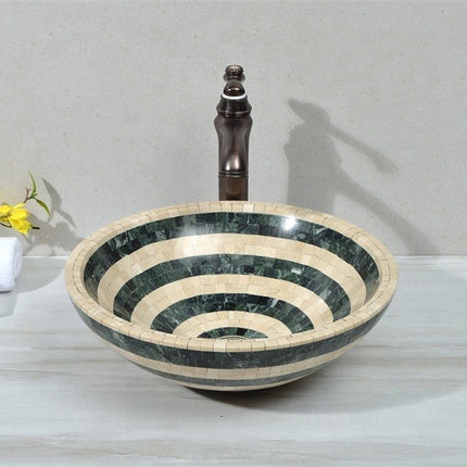 Natural Stone Marble lavatory basin bathroom luxury basin round