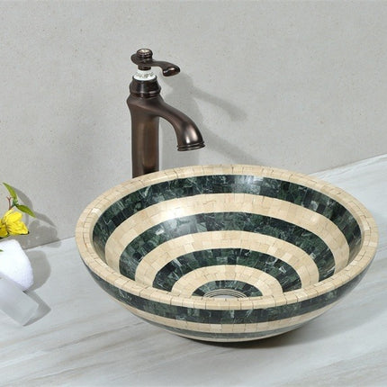 Natural Stone Marble lavatory basin bathroom luxury basin round