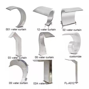 Stainless steel Waterfall Curtain Swimming Pool Shower