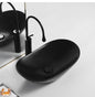Black Matte Wash Basin Curve Porcelain Sink