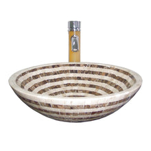 Lade das Bild in den Galerie-Viewer, Onxy Natural Marble Stone Sink Bathroom Basin
