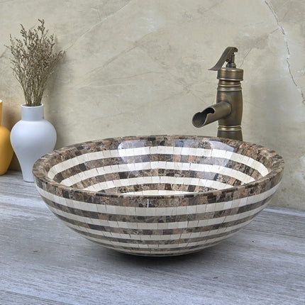 Onxy Natural Marble Stone Sink Bathroom Basin