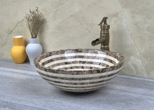 Lade das Bild in den Galerie-Viewer, Onxy Natural Marble Stone Sink Bathroom Basin
