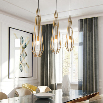 3er-Set nordisch-moderne, elegante Goldlampe, milchweißes Glas, Hängeleuchte 