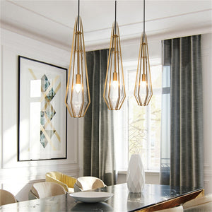 3 SET Nordic Modern Fancy Light Gold Lamp Milk White Glass Suspension Light Hanging Pendant Light