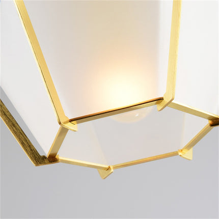 3er-Set nordisch-moderne, elegante Goldlampe, milchweißes Glas, Hängeleuchte 