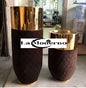 Metal Stainless Steel Mirror Gold Cone Big Planting Pots