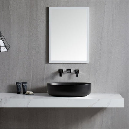 Oval Countertop Sink Black Above the Counter Wash Basin Sink Black Edition