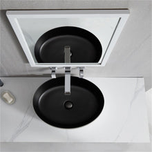 Cargar imagen en el visor de la galería, Oval Above the Counter Wash Basin Sink Black Edition
