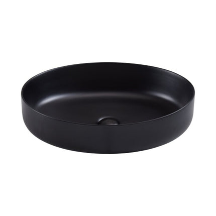 Oval Countertop Sink Black Above the Counter Wash Basin Sink Black Edition