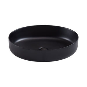 Oval Above the Counter Wash Basin Sink Black Edition