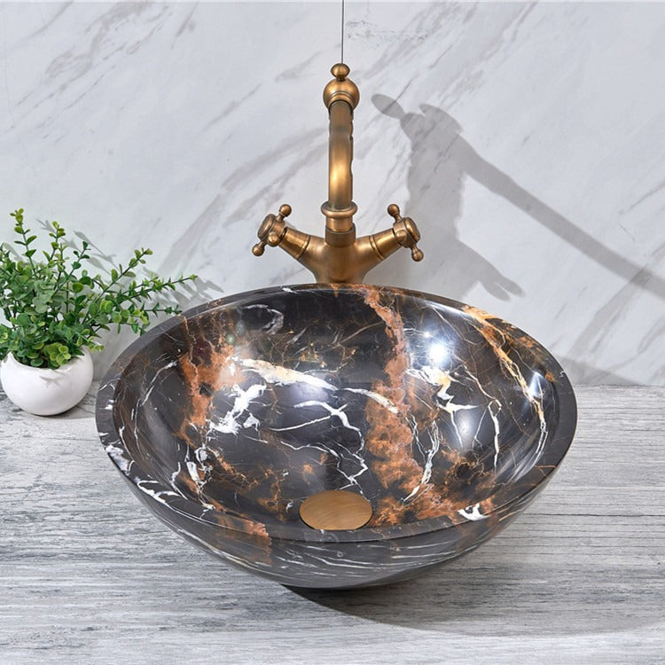 Portoro Extra Imported Marble Stone Vanity