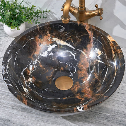 Portoro Extra Imported Marble Stone Vanity