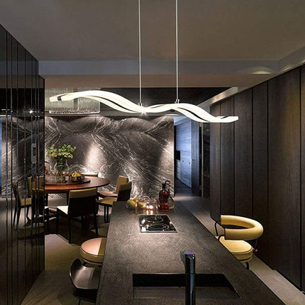 Modern Wave Dimmbarer LED-Kronleuchter, Hängeleuchte