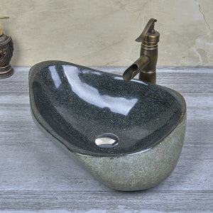 River Stone Granite Bathroom Sink