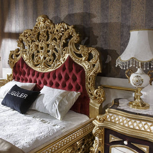 royal italian style wood carved bed baroque bed with king size bed frame solid wood bedroom sets luxury king size